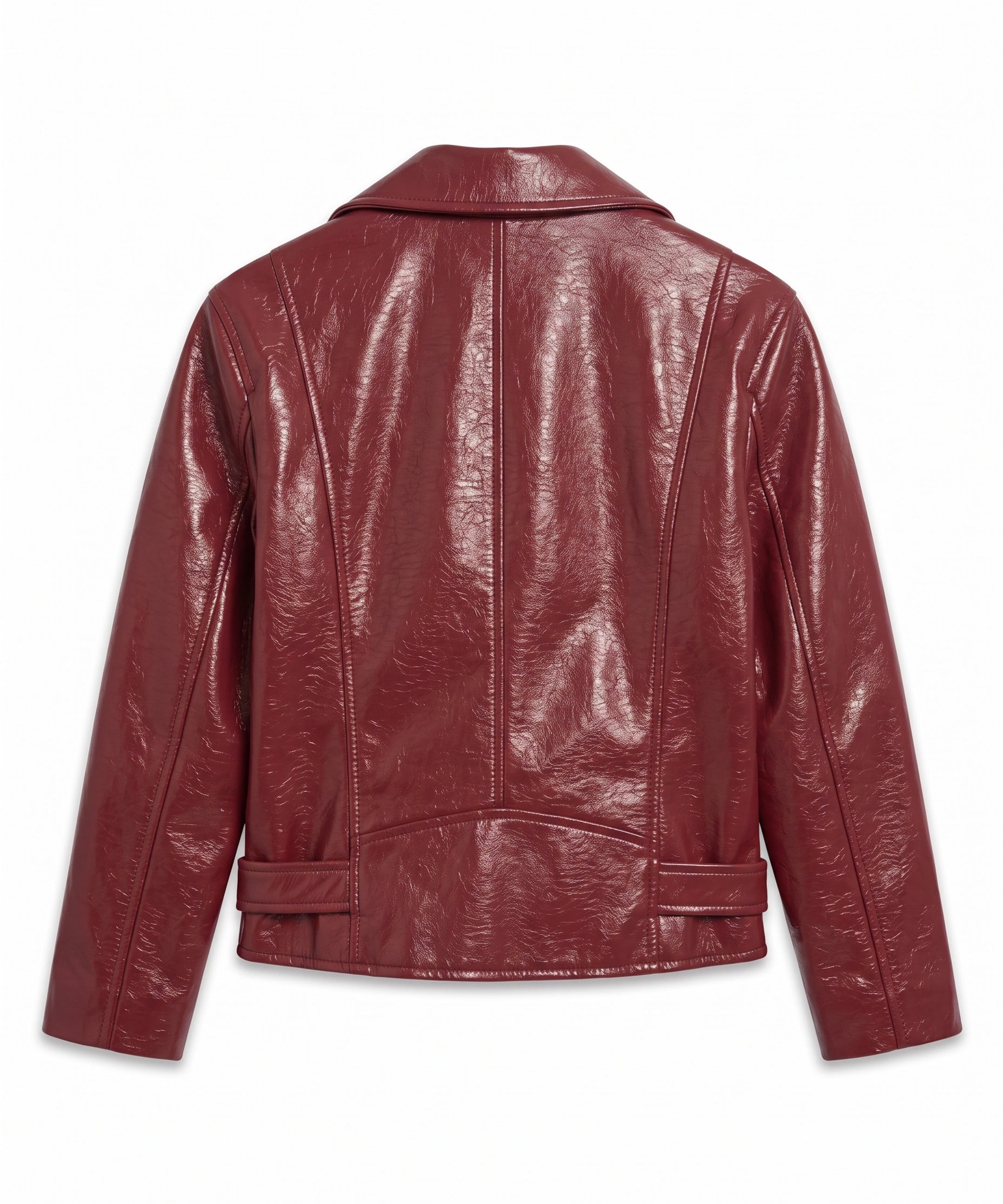 Pinko Kids Giubbino in Pelle Rubino per Bambine