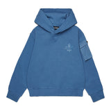 Dsquared2 Kids Felpa con Cappuccio lavagna con Maple Leaf per Bambini