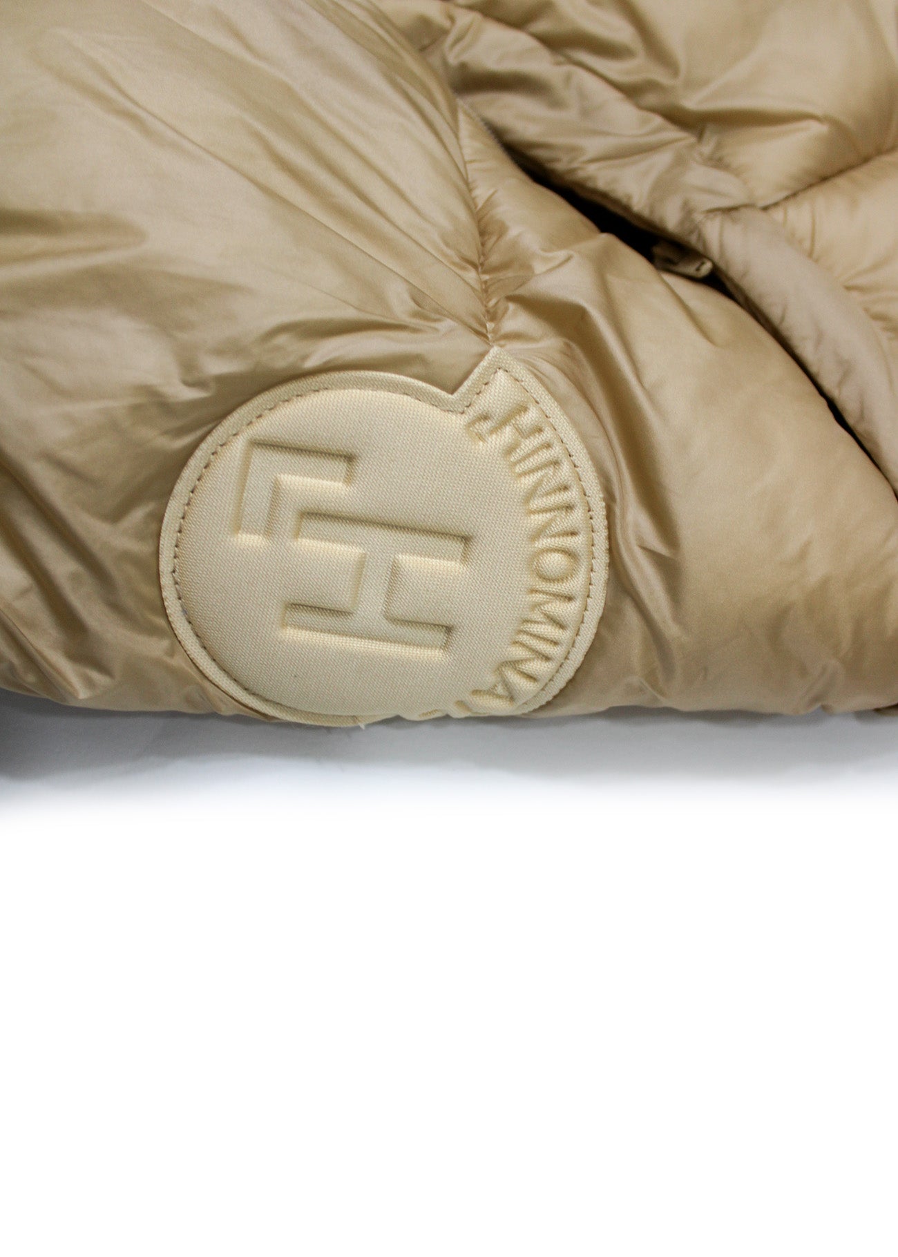 Hinnominate Kids Giubbino Nocciola con Maniche a Zip (dettaglio)