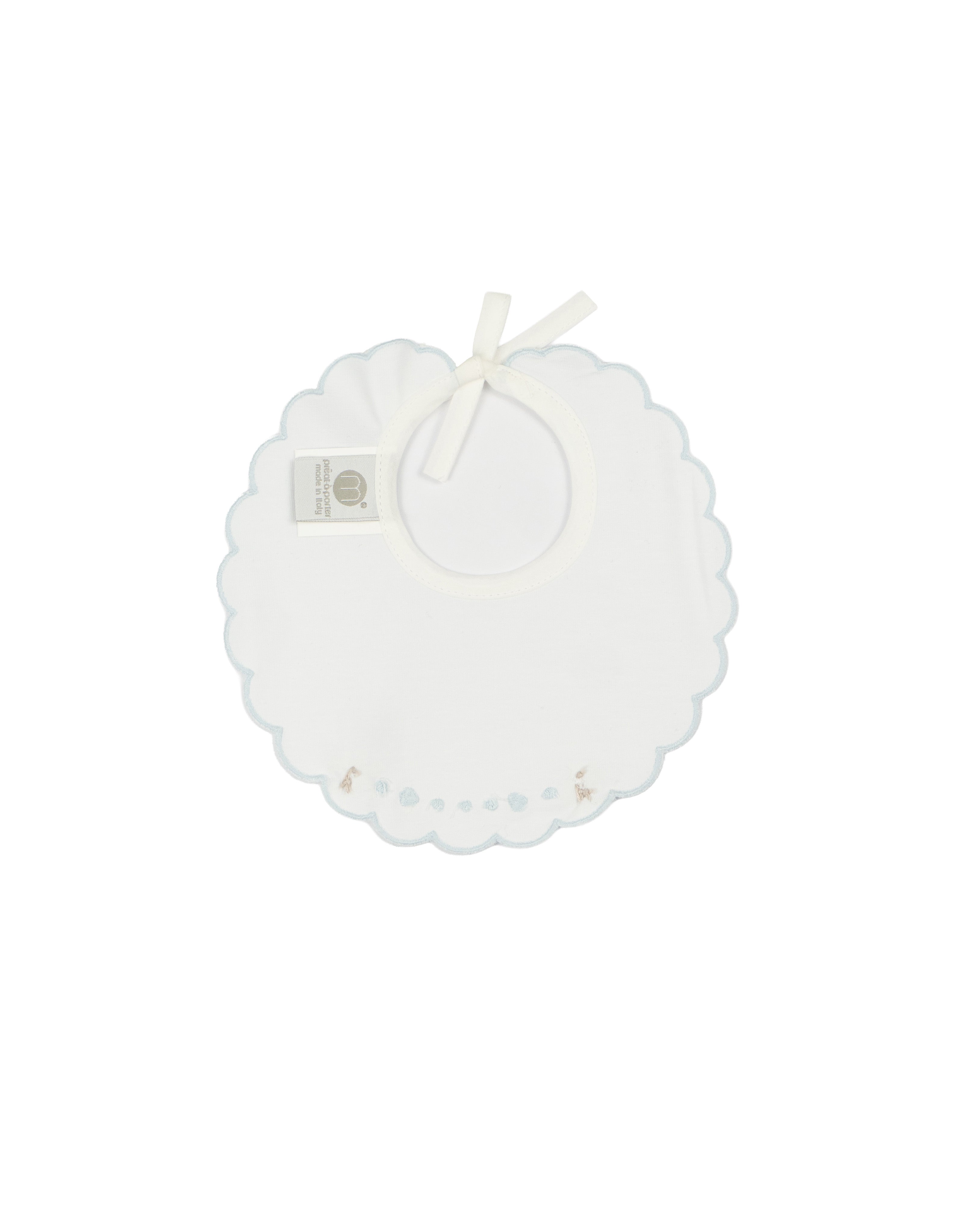 Marlù Bavetta con Ricamo Azzurro Cielo e Fiocchi per Neonati