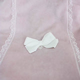 Minibanda Coperta Rosa con Fiocco e Ruches per Neonate