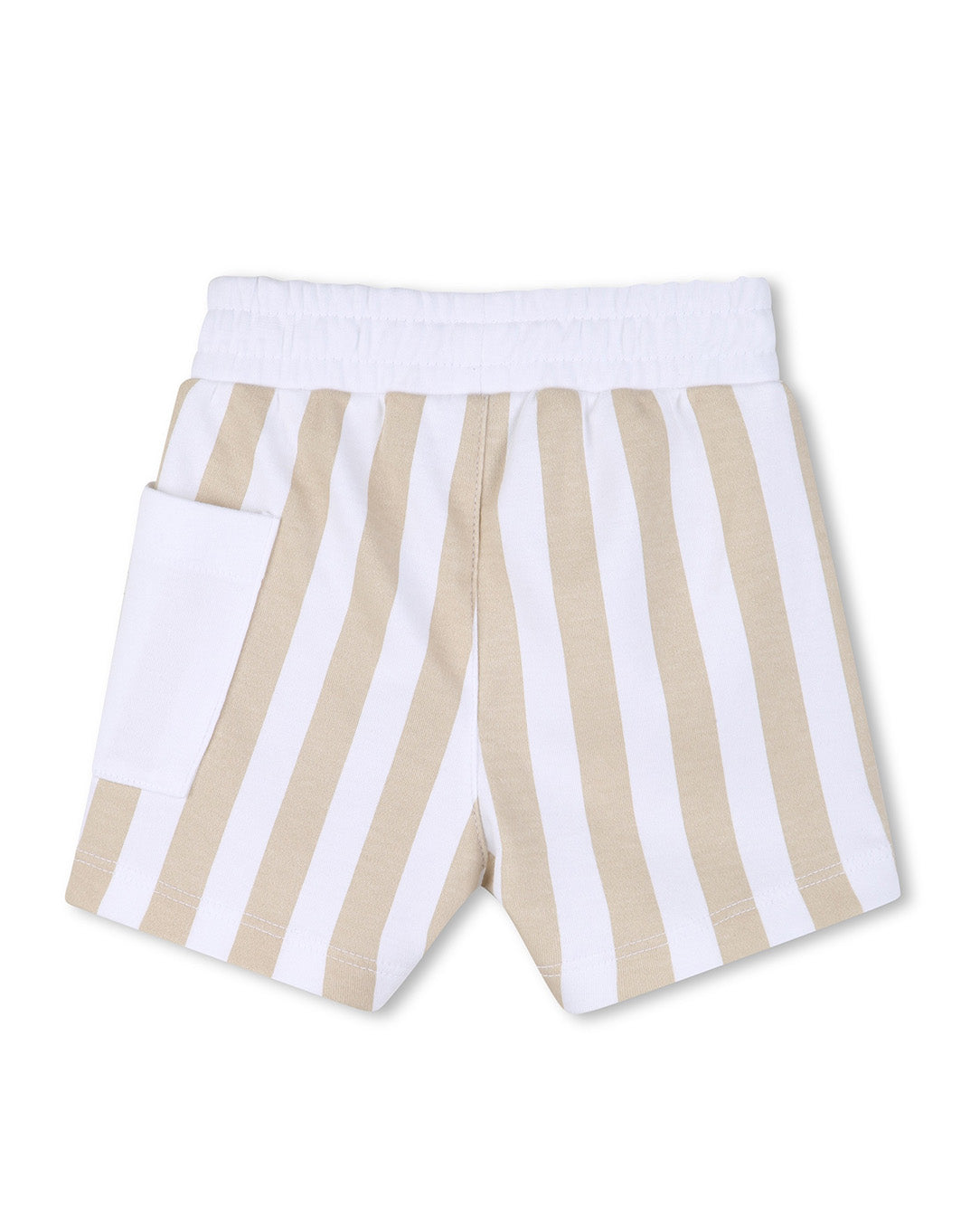 Boss Kids Completo Beige/Bianco a Strisce per Neonati