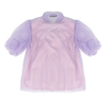 A'lapage Kids Blusa Lilla con Dettaglio Fiori per Bambine