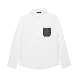 
N°21 Kids Camicia Bianca in Popeline con Logo per Bambini

