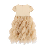 Angel's Face Abito Sabbia con Tulle per Bambine (retro)