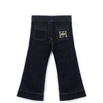 Elisabetta Franchi La Mia Bambina Jeans Denim Scuro per Neonate