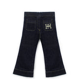 Elisabetta Franchi La Mia Bambina Jeans Denim Scuro per Neonate