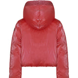 SUNS Kids Piumino Lucido Fuxia con Cappuccio per Bambine