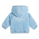 Moschino Kids Giubbino Denim con Stampa Logo per Neonati (retro)