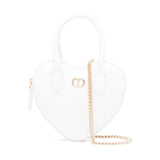 Twinset Kids Borsa Bianca a Tracolla con Logo Florence Kids (fronte)