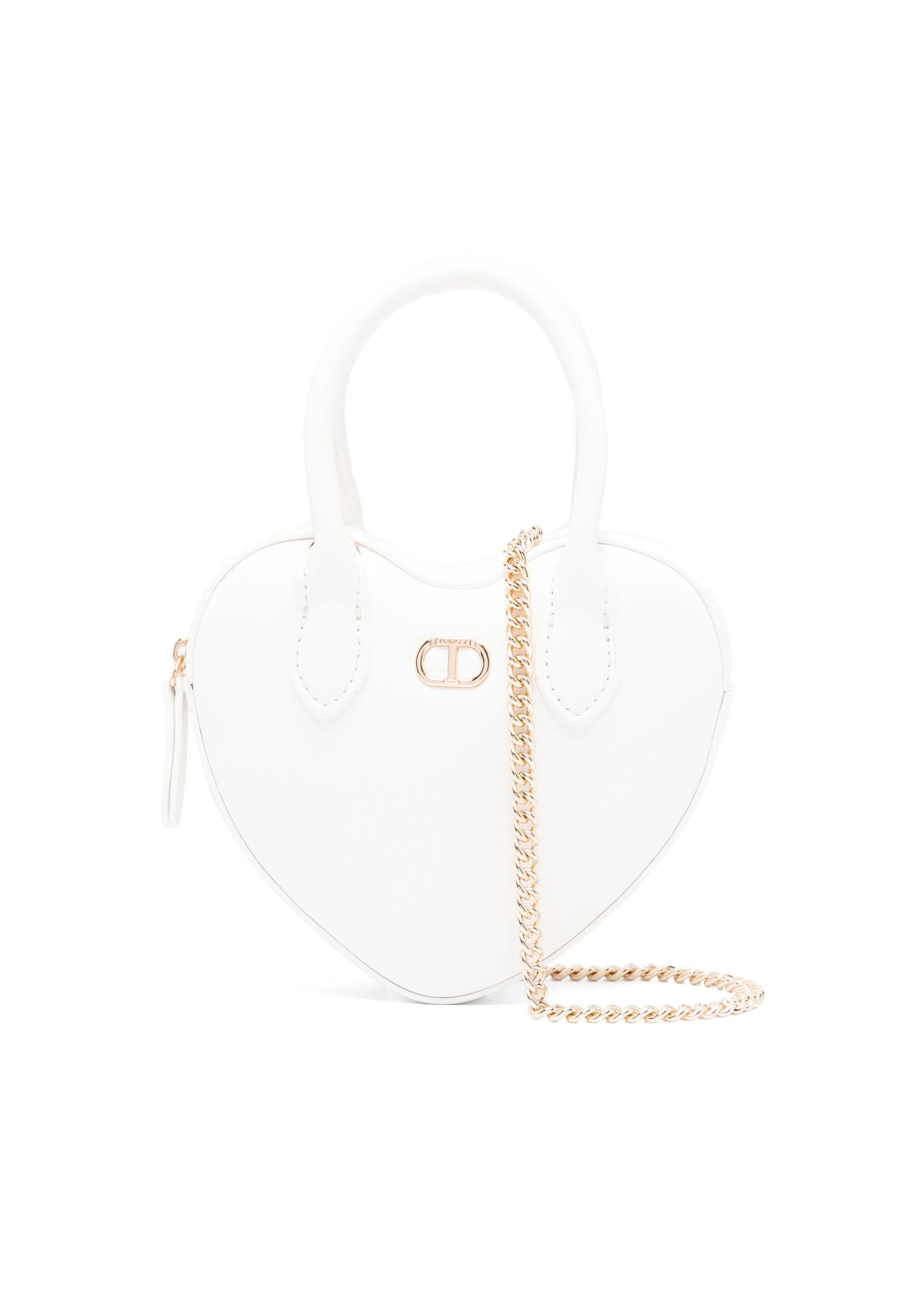 Twinset Kids Borsa Bianca a Tracolla con Logo Florence Kids (fronte)