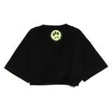 Barrow Kids T-Shirt Nera Crop per Bambine