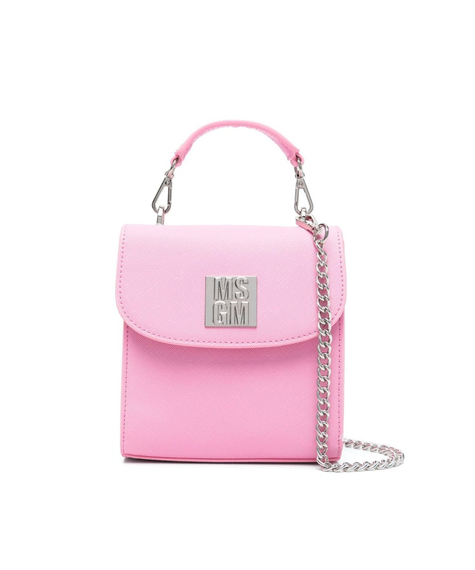 MSGM Kids Borsa a Tracolla Rosa per Bambine