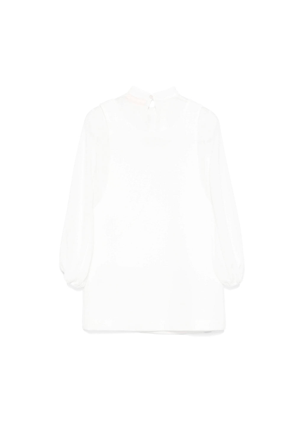 Elisabetta Franchi La Mia Bambina Camicia con Salopette Bianco con Strass per Bambine (retro)