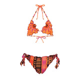 Effek Costume Bikini Fantasia Arancione per Bambine