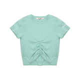 Hinnominate Kids T-shirt Verde Acqua Arricciata per Bambine