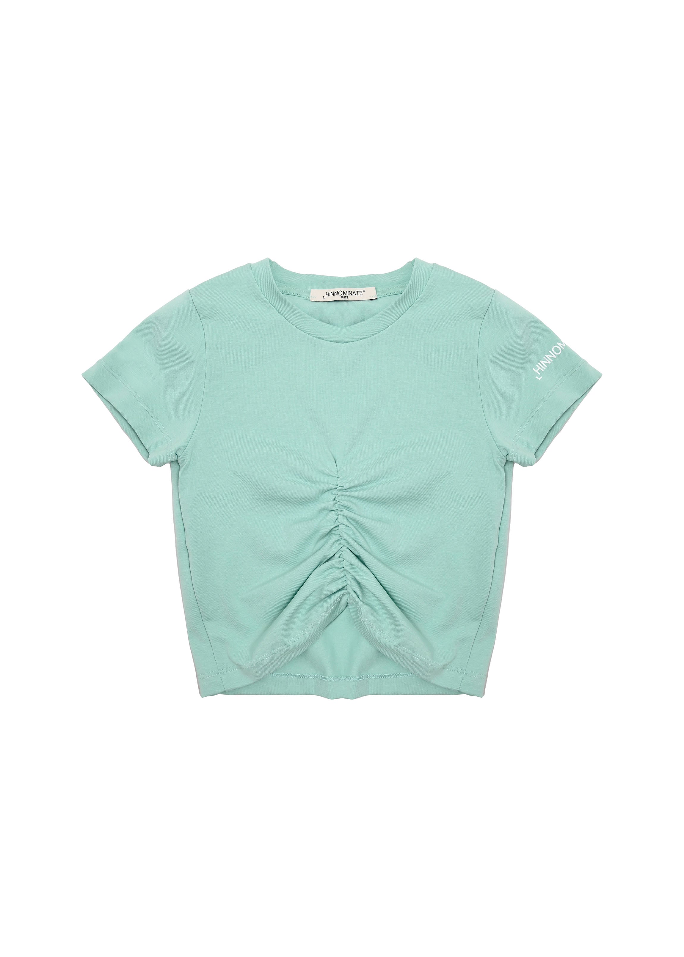 Hinnominate Kids T-shirt Verde Acqua Arricciata per Bambine