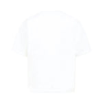 MSGM Kids T-shirt Bianca con Applicazione Fiori per Bambine retro