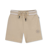 Boss Kids Beige Cotton Bermuda Shorts for Babies