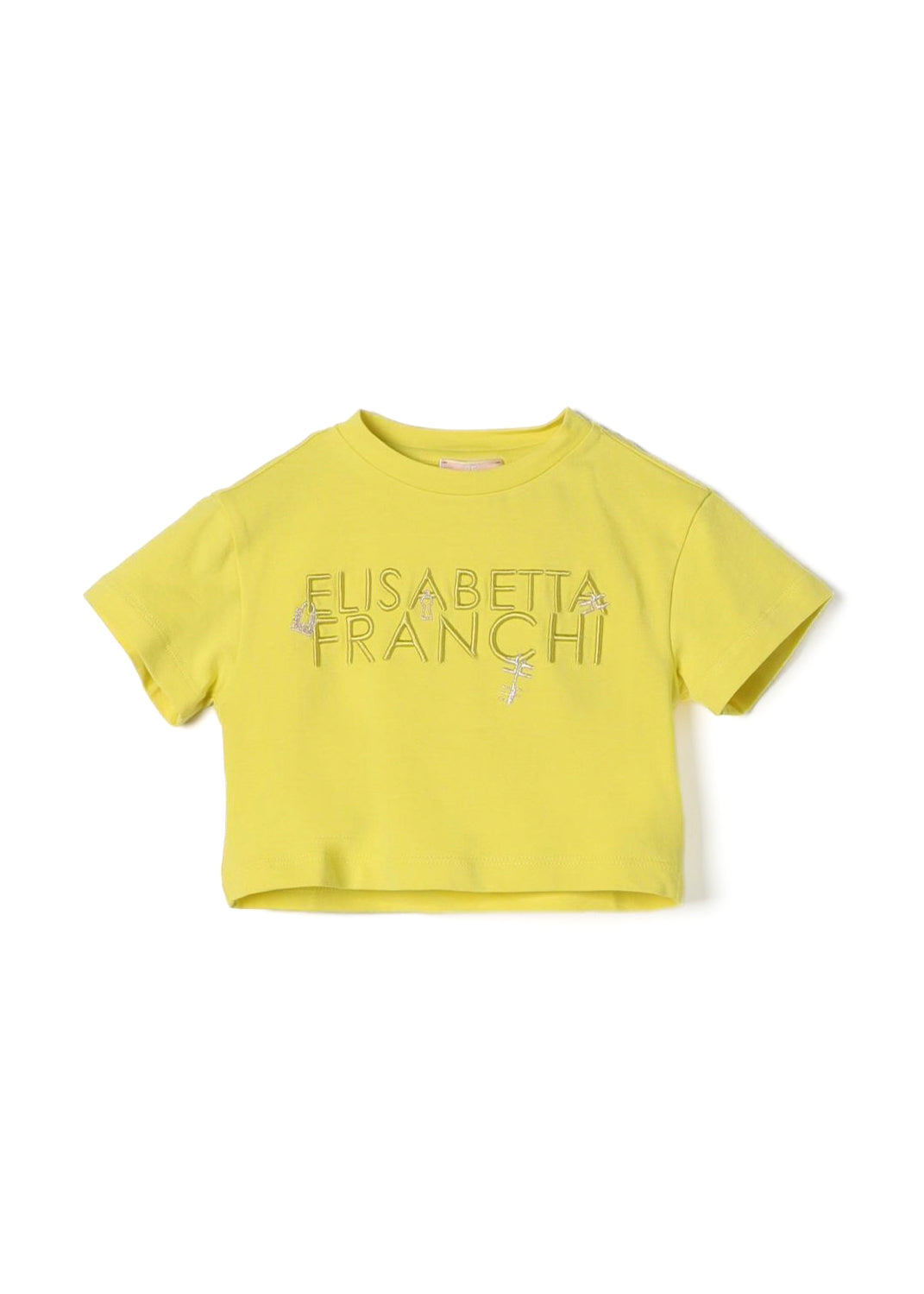 Elisabetta Franchi La Mia Bambina T-Shirt Cedro con Logo