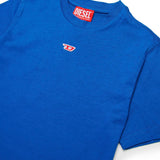Diesel Kids T-shirt Bluette con Patch Oval D