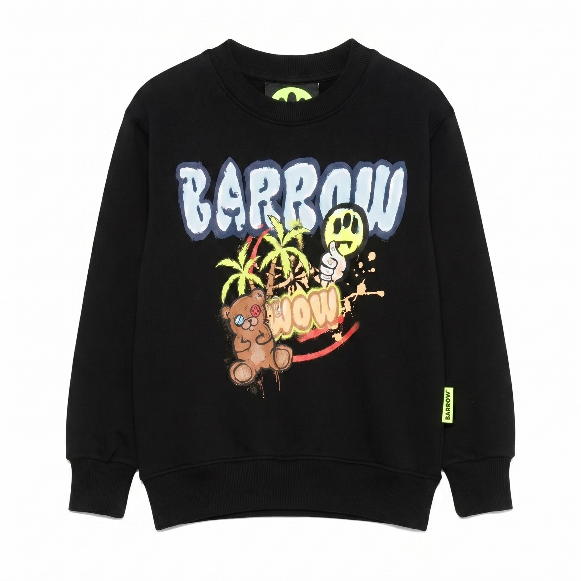 Barrow Kids Felpa Nera con Stampa per Bambini