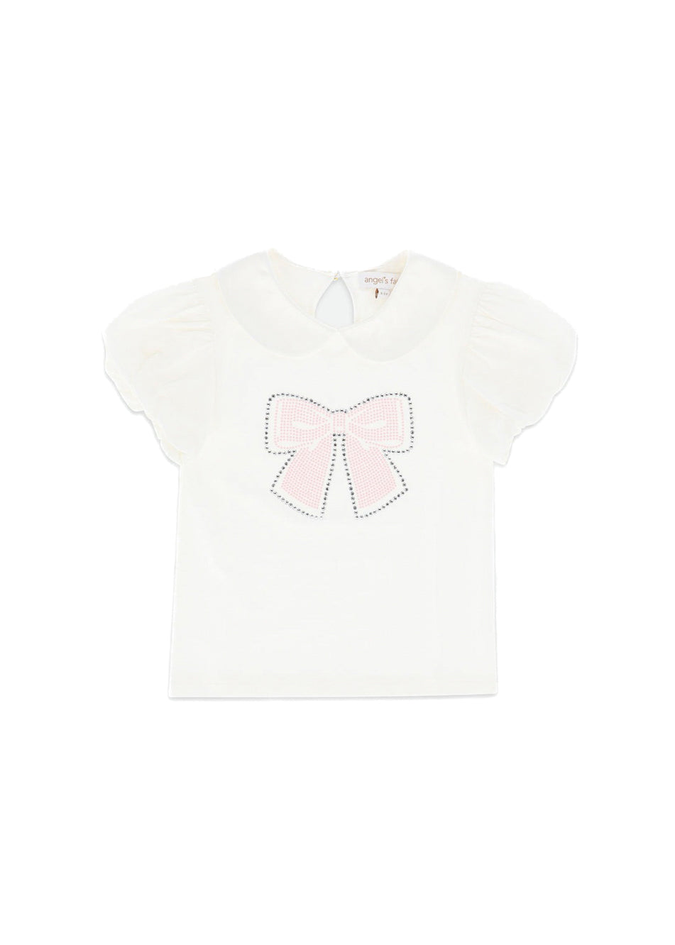 Angel's Face T-shirt Bianca con Stampa Mallory per Bambine