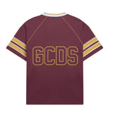 Gcds Kids T-Shirt Ruggine e Giallo con Logo per Bambini