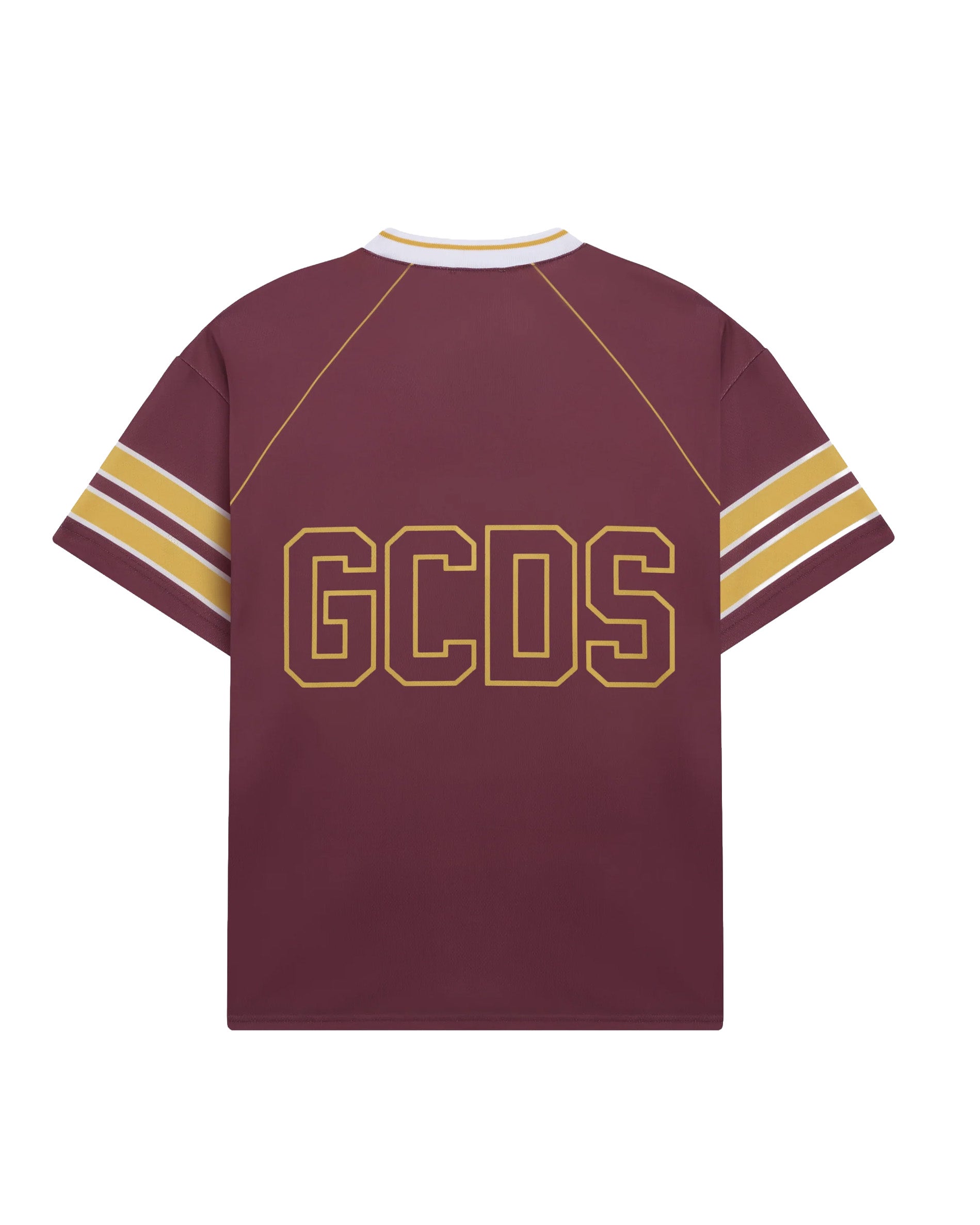 Gcds Kids T-Shirt Ruggine e Giallo con Logo per Bambini