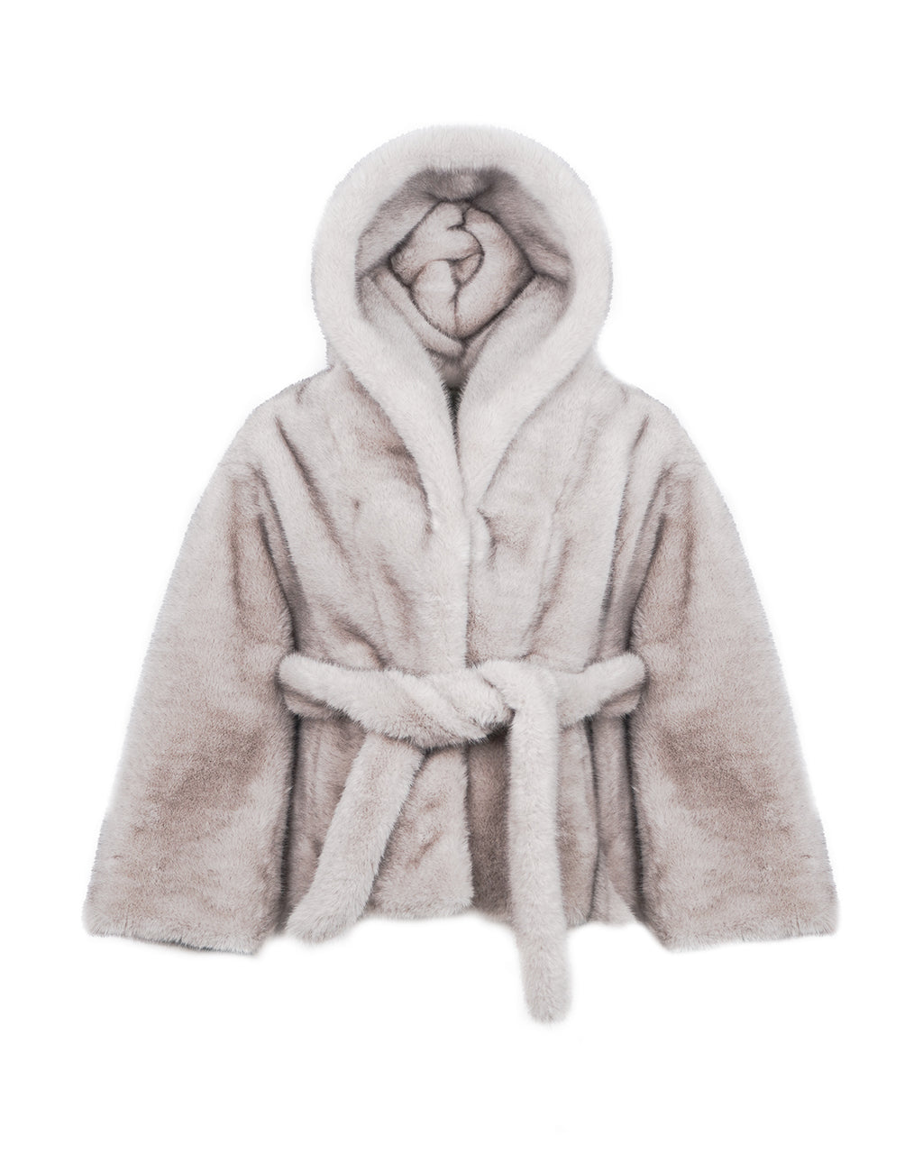 Yes London Kids Giacca Ecovisone Grigia con Cappuccio per Bambine