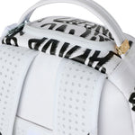 Sprayground Kids Zaino Think On It Bianco con Stampa Graffiti Neri