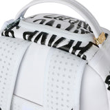 Sprayground Kids Zaino Think On It Bianco con Stampa Graffiti Neri