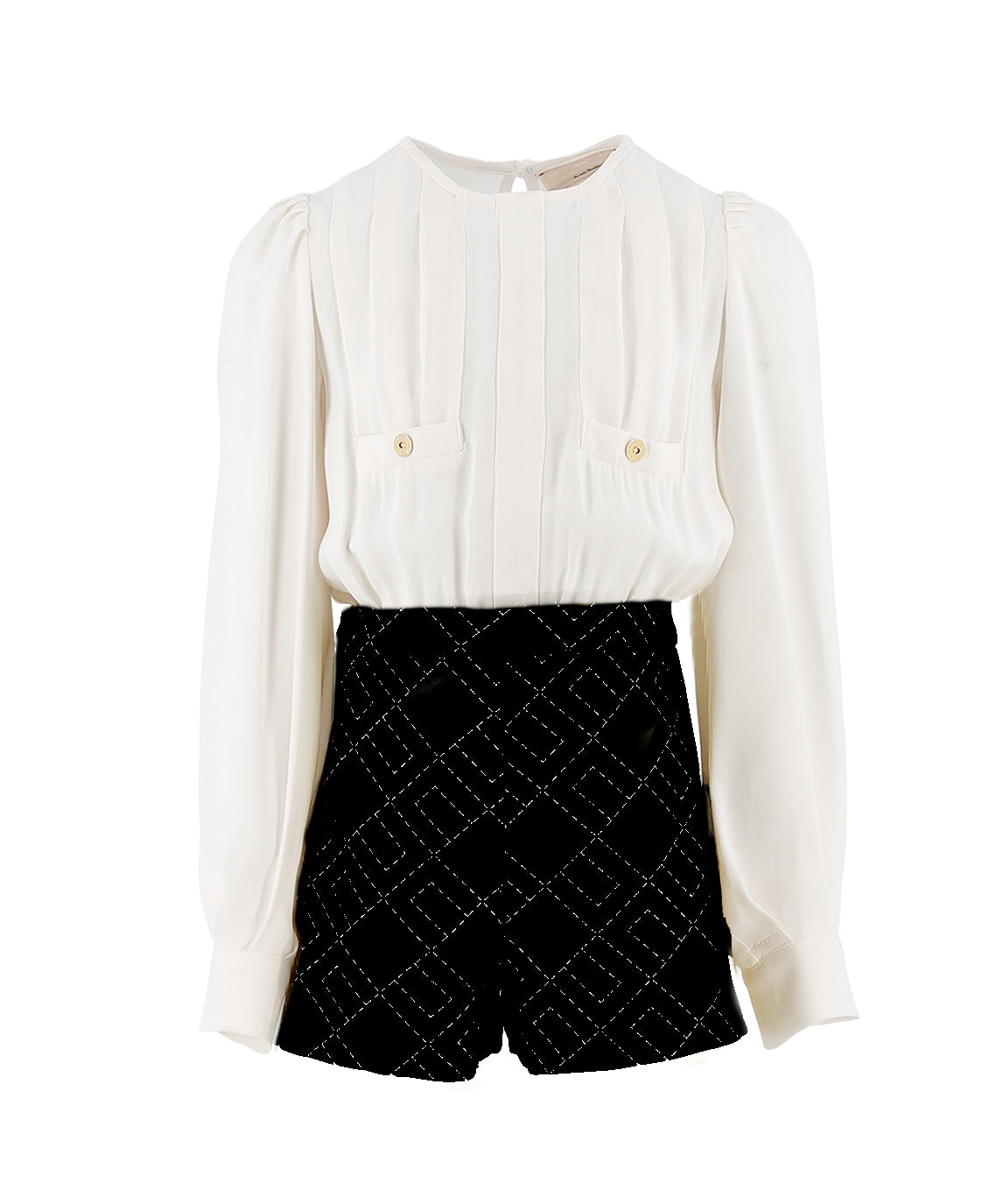 Elisabetta Franchi Tuta Camicia e Shorts per Bambine