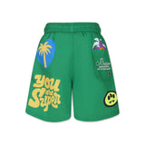 Barrow Kids Costume Boxer Verde con Stampa
