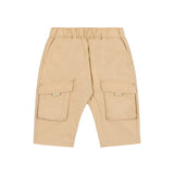 Moschino Kids Pantaloni Beige con Tasconi per Neonati
