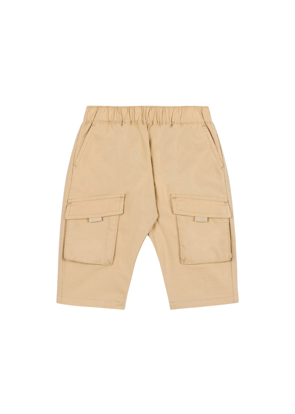 Moschino Kids Pantaloni Beige con Tasconi per Neonati