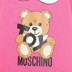 Moschino Kids Tutina Fucsia con Stampa Toy per Neonati