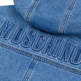 Moschino Kids Giubbino Denim con Logo per Bambini (dettaglio)