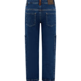 Roberto Cavalli Kids Pantalone in Denim Scuro Unisex