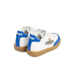 Moschino Kids Sneaker Bianco e Azzurro con Logo Teddy