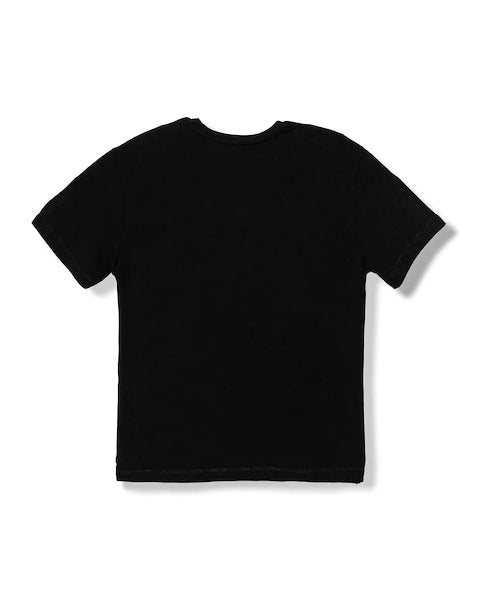 Elisabetta Franchi La Mia Bambina T-shirt Nera con Logo CC per Bambine