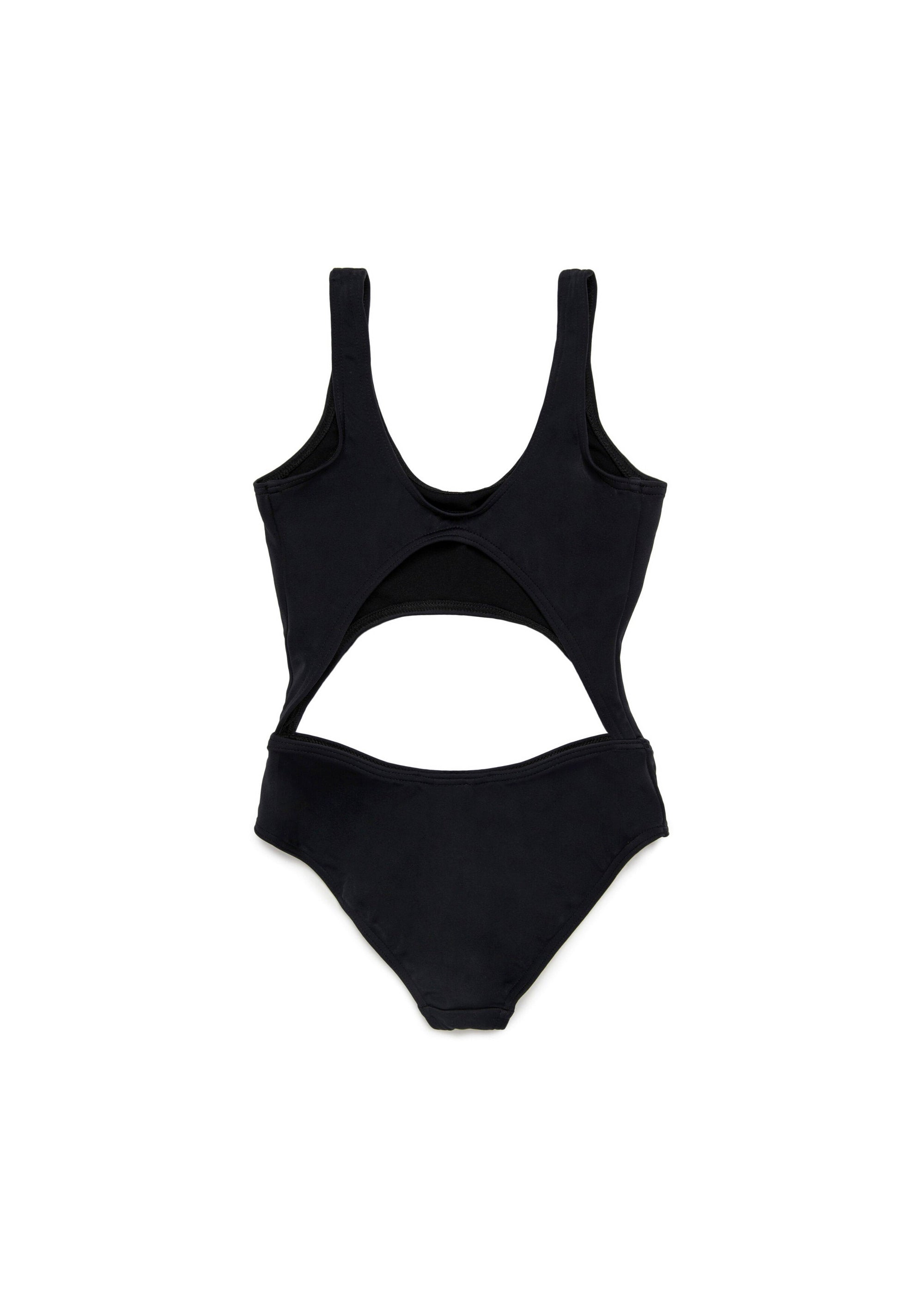 Dsquared2 Kids Costume Monokini Nero ICON per Bambine