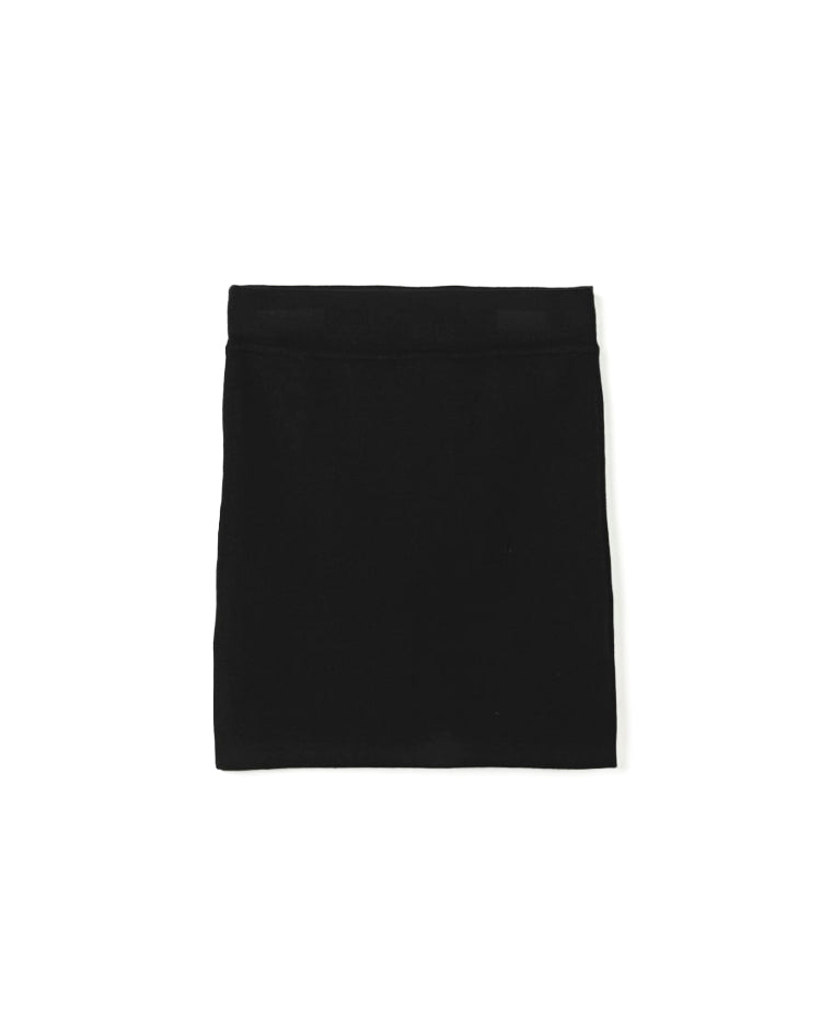 Elisabetta Franchi La Mia Bambina Gonna Nera con Logo per Bambine