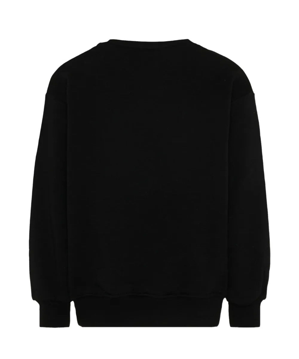 Barrow Kids Felpa Nero con Stampa Teddy Unisex
