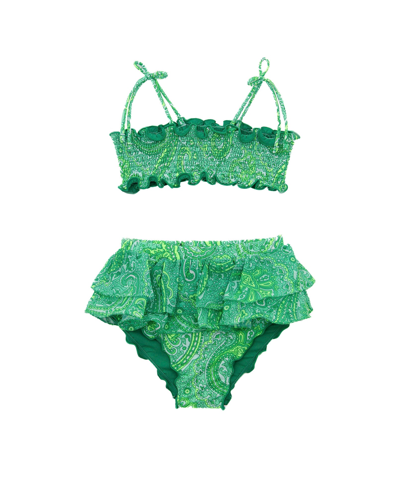 EffeK Costume Bikini a Fascia Fantasia Verde