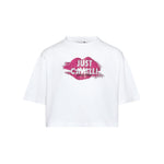 Just Cavalli Kids T-Shirt Bianco con Strass per Bambina