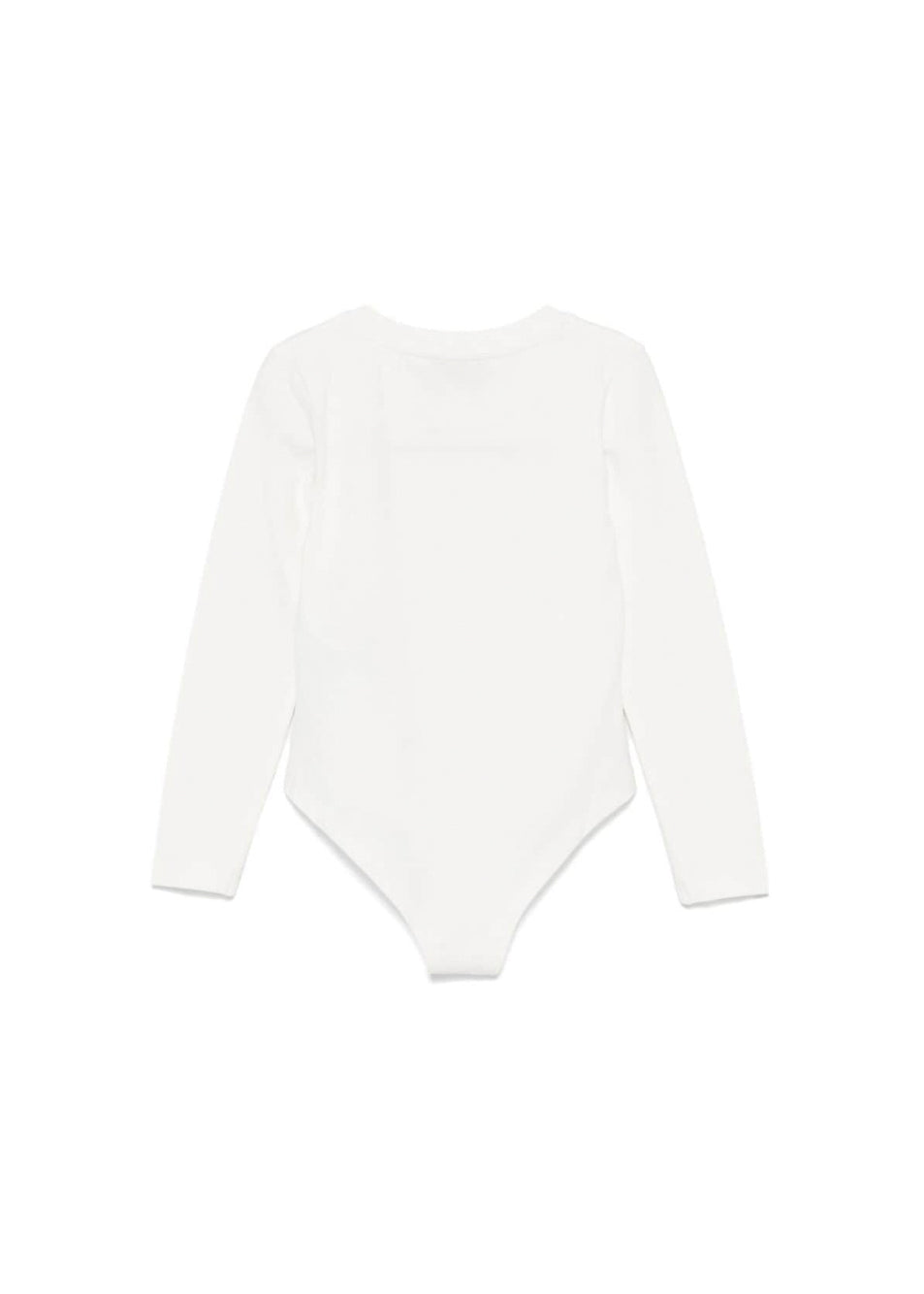 Moschino Kids Body Panna con Borchie Logo per Bambine (retro)