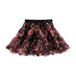 Angel's Face Gonna Nera Floreale per Bambine