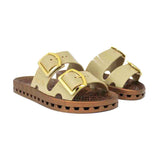 Sensi Kids Prestige Beige Double Band Sandal for Girls