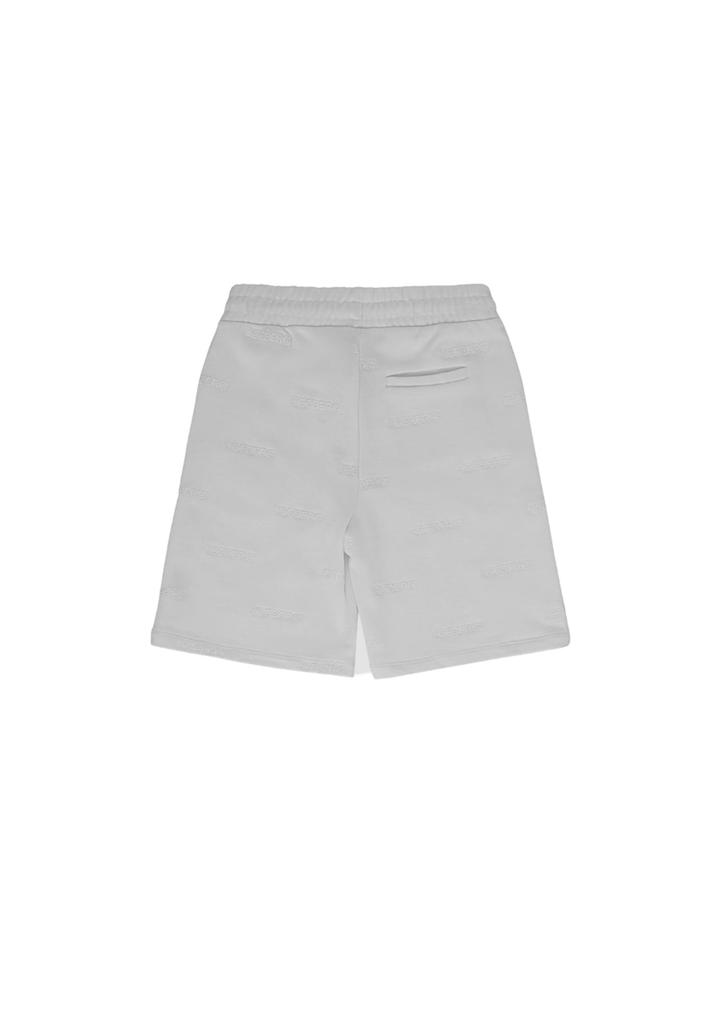 Iceberg Kids Bermuda Grigio con Logo per Neonati